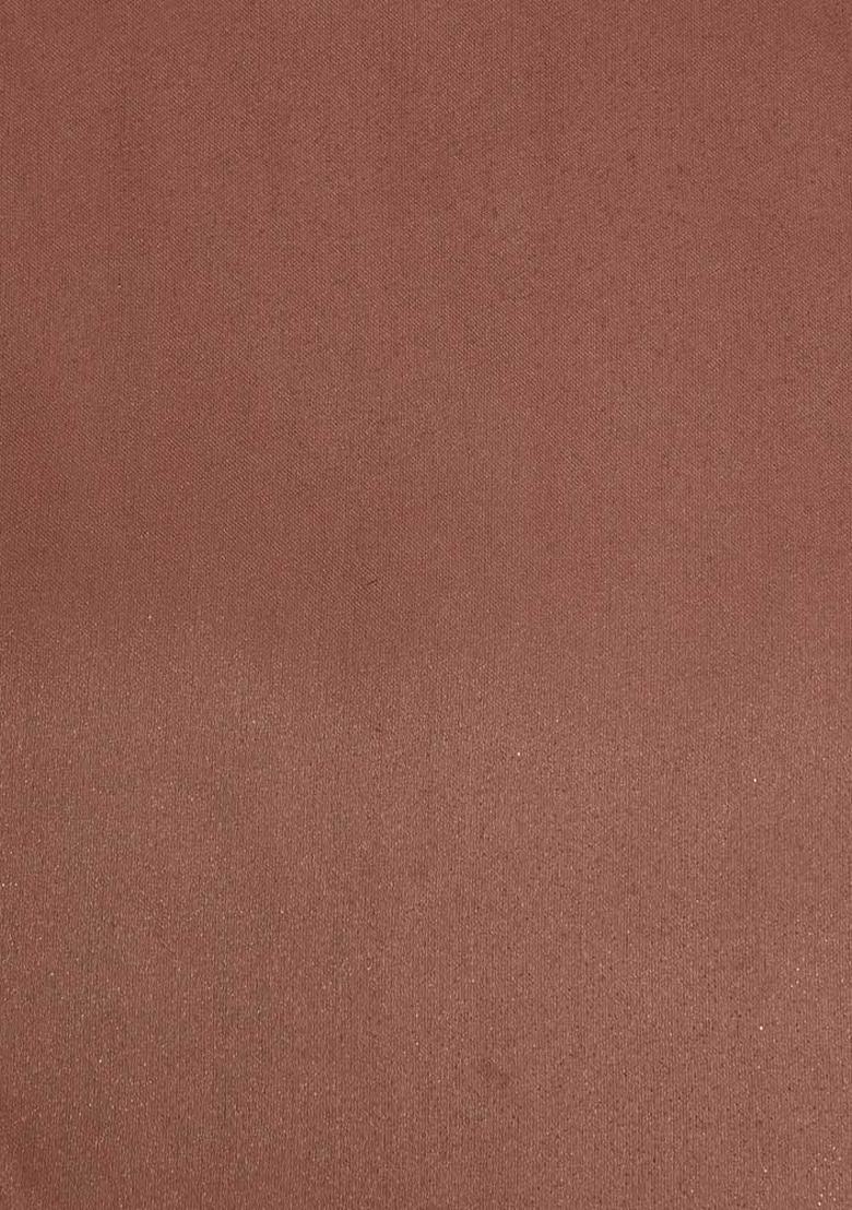 Peach Solid Satin Kurta Set - Indya