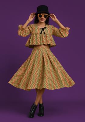 Multicolor Printed Cotton Co-Ord Set