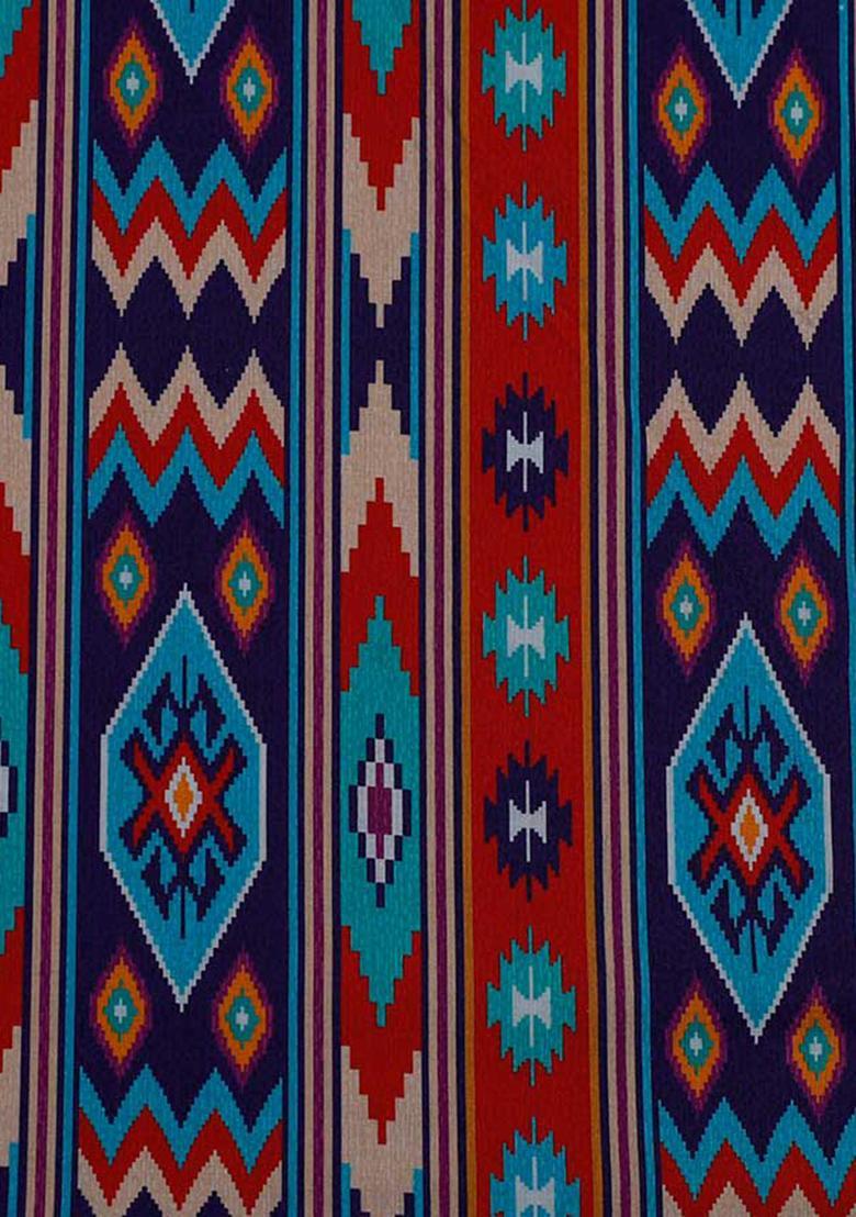 Multicolor Cambric Printed Dress - Indya