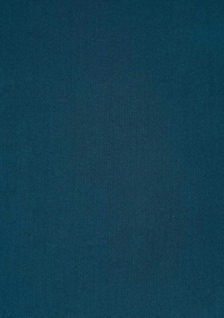 Blue Solid Cotton Dress - Indya