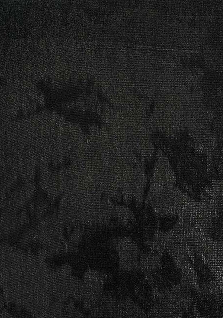 Black Chiffon Pre Draped Saree - Indya