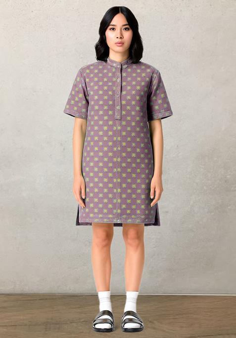 Green Brocade Dress