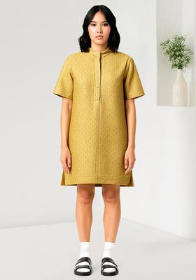 Golden Brocade Dress