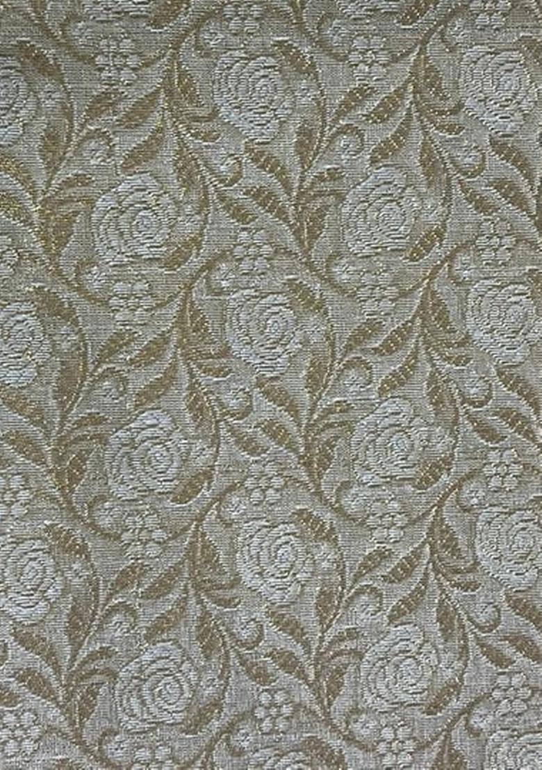 Beige Brocade Dress - Indya