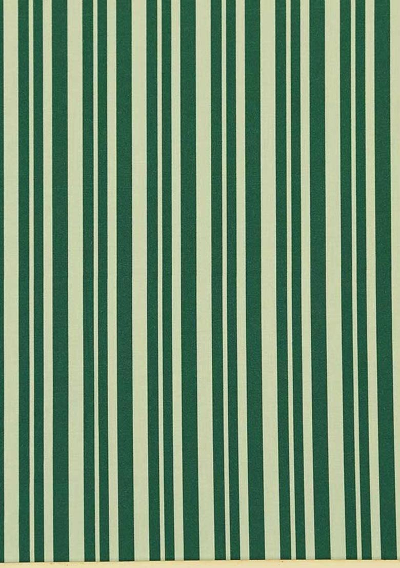 Green Poplin Striped Co-Ord Set - Indya