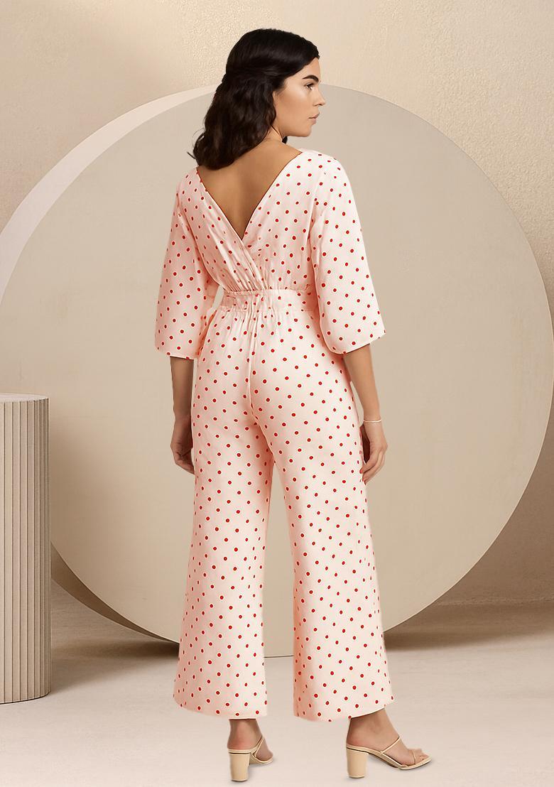 Pink Poplin Polka Dot Co-Ord Set - Indya