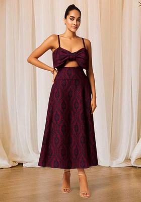 Pink Brocade Dress
