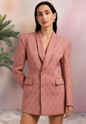 Pink Brocade Dress