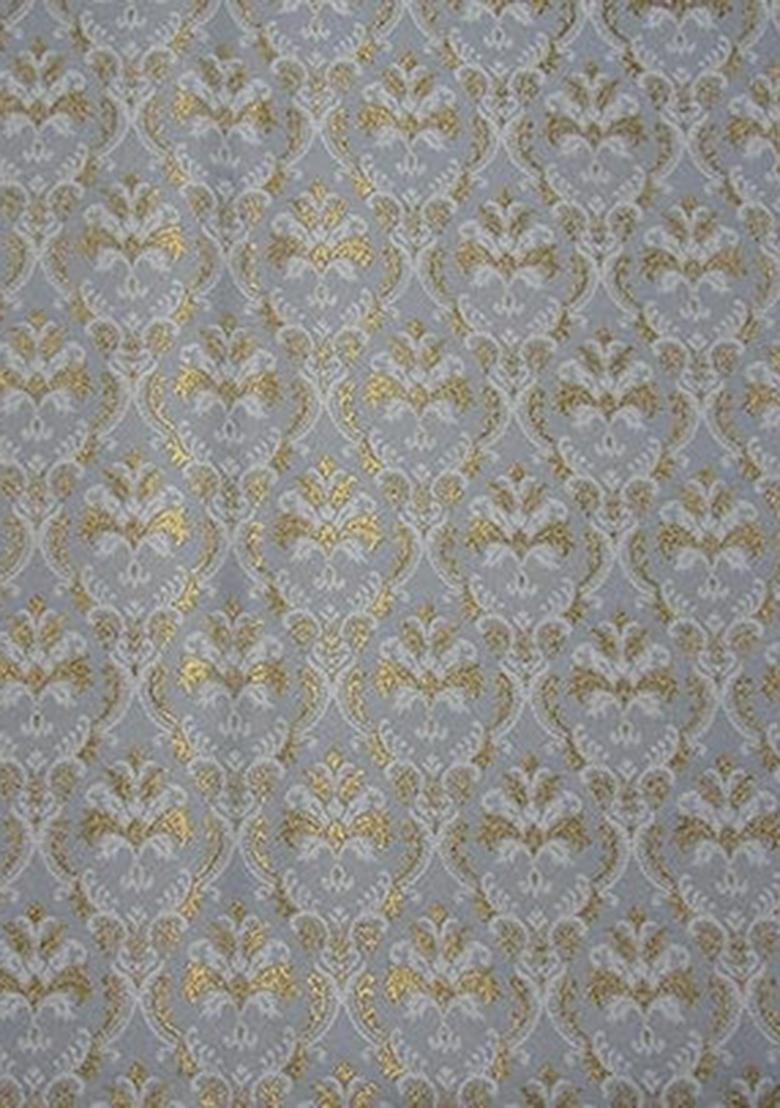 Light Blue Brocade Dress - Indya