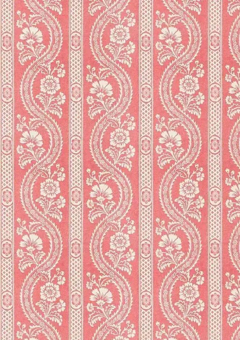 Peach Satin Floral Printed Fusion Set - Indya