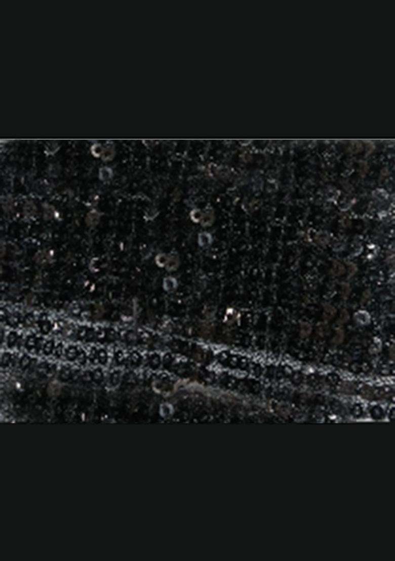 Black Sequin Work Net Co Ord Set - Indya