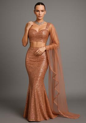 Pink Sequin Net Fusion Set