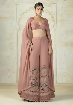 Dusty Rose Embroidered Tissue Fusion Set