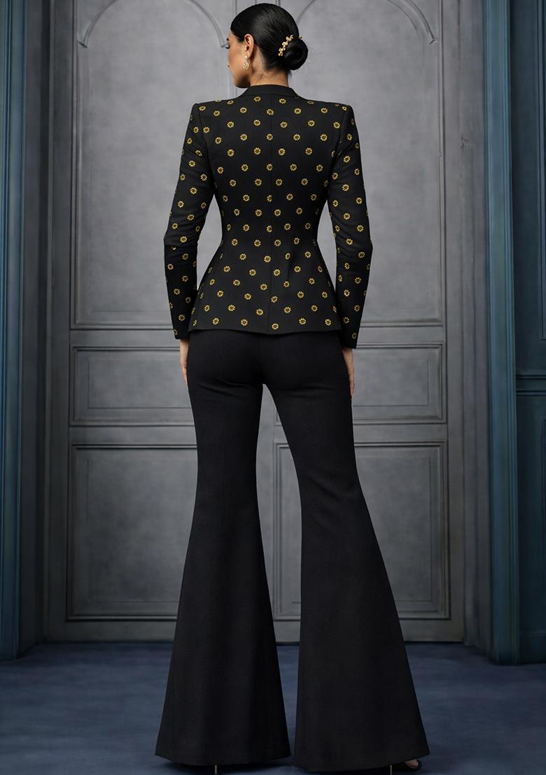 Black Sequin Shimmer Fusion Set - Indya