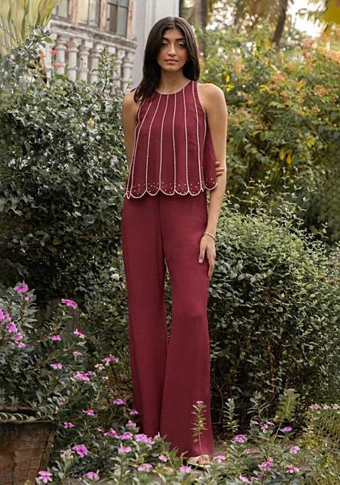 Wine Crepe Handwork Fusion Set