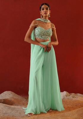 Mint Green Chinon Handwork Fusion Set