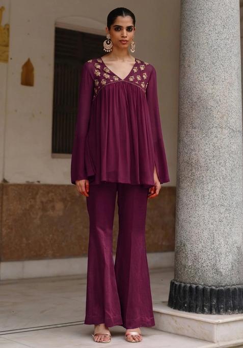 Wine Crepe Handwork Fusion Set