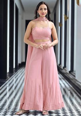 Dusty Pink Handwork Goergette Fusion Set