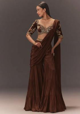 Brown Hand Work Chinon Fusion Set