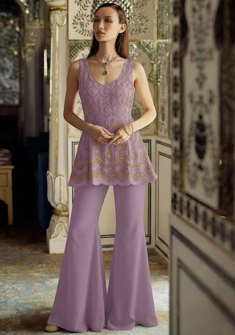 Lavender Sequin Shimmer Fusion Set