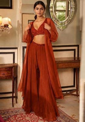Rust Brown Handwork Fusion Set