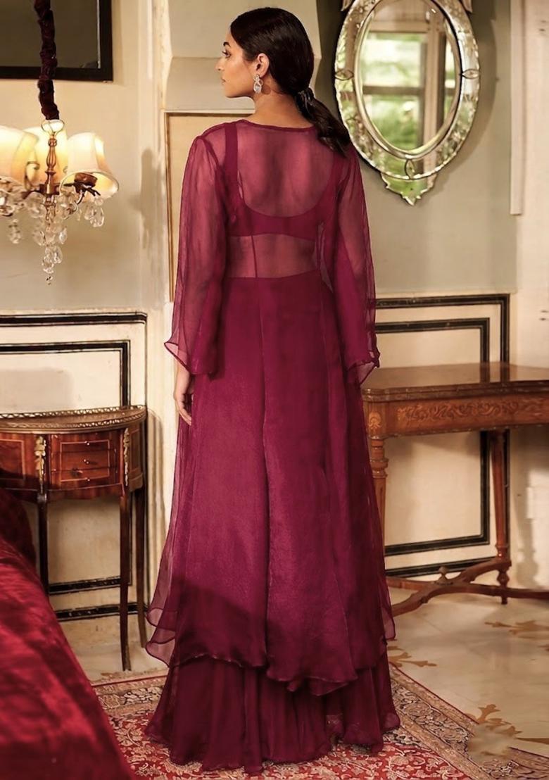 Wine Handwork Fusion Set - Indya