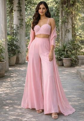 Baby Pink Handwork Fusion Set