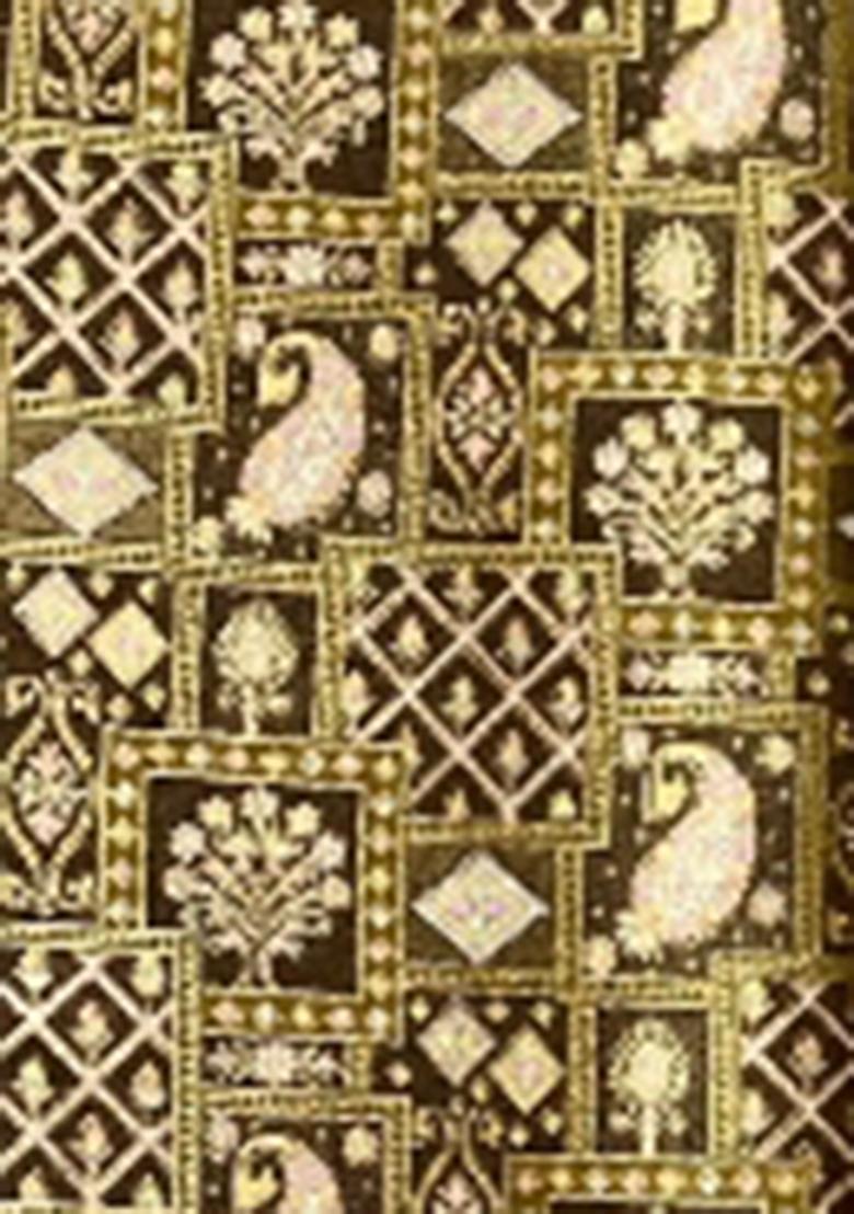 Dark Brown Printed Sharara Set - Indya