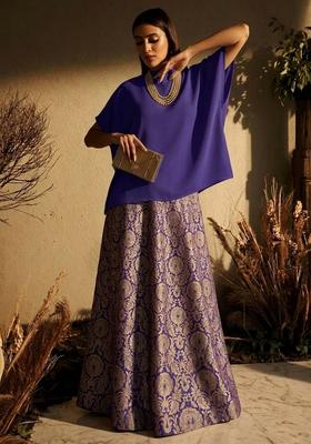 Deep Purple Brocade Fusion Set