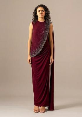 Wine Purple Handwork Fusion Set