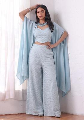 Powder Blue Silk Blend Fusion Set