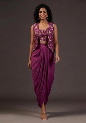 Purple Silk Blend Fusion Set