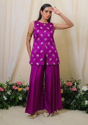 Magenta Pink Silk Blend Fusion Set