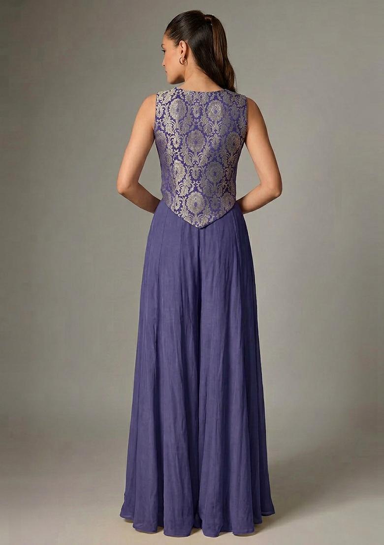Violet Silk Blend Fusion Set - Indya