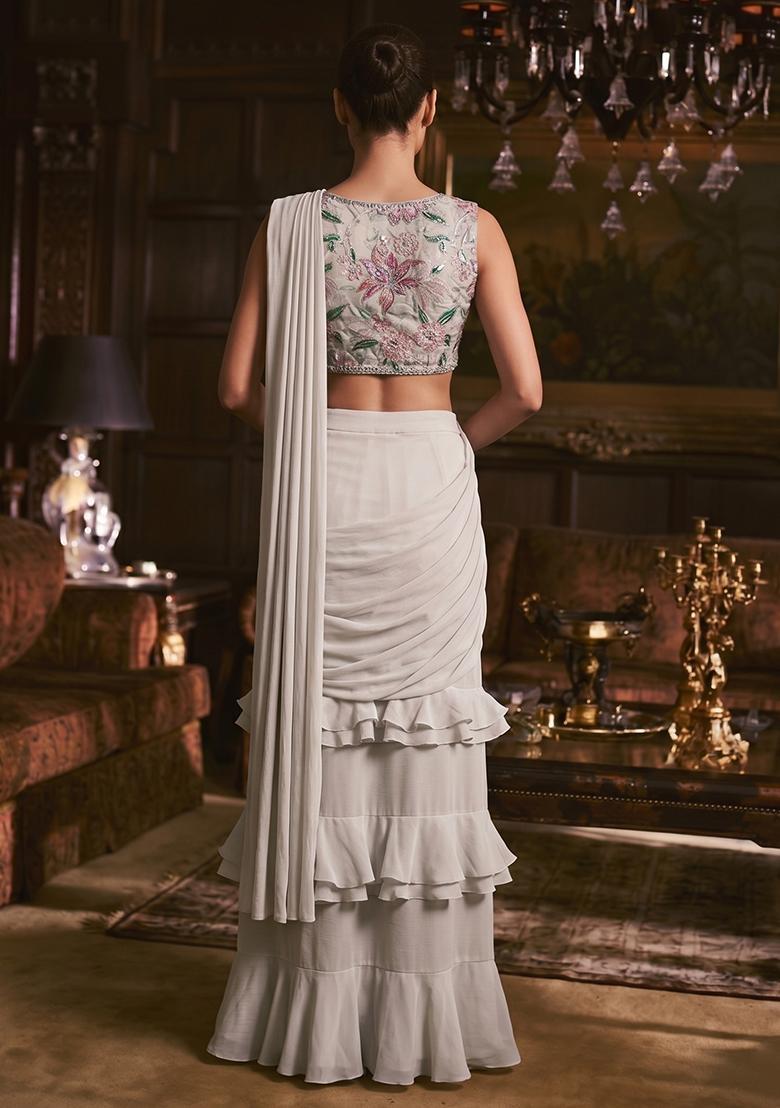 Dusty Printed Tissue Fusion Set - Indya