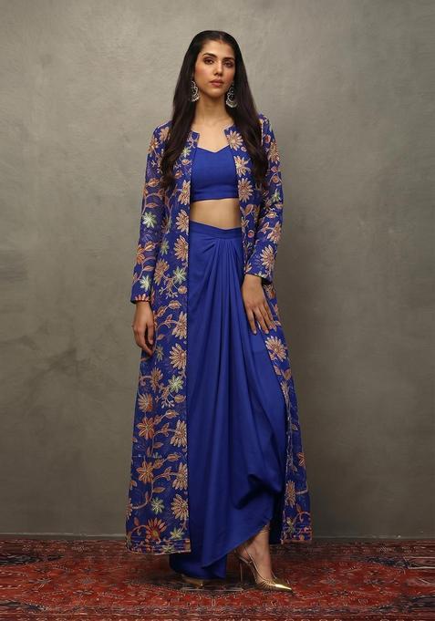 Royal Blue Sequin Tissue Fusion Set