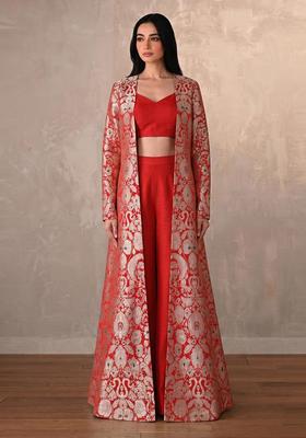 Orange Brocade Fusion Set