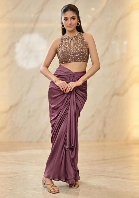 Mauve Handwork Fusion Set
