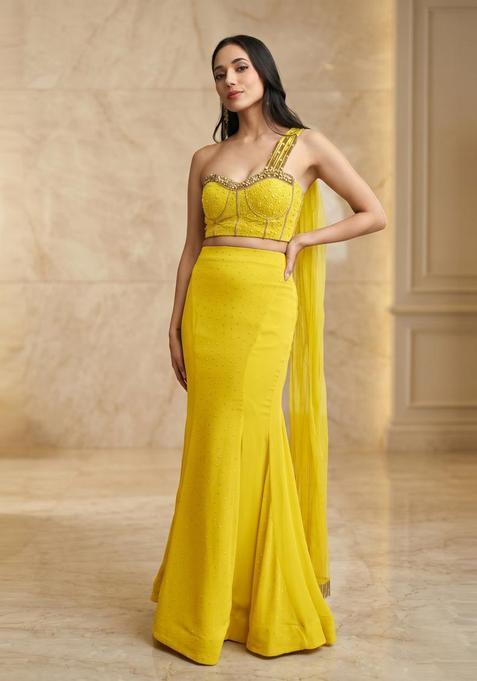 Bright Yellow Handwork Fusion Set