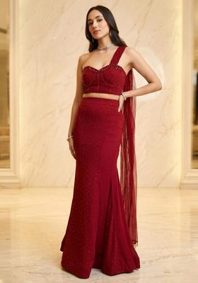 Wine Red Handwork Fusion Set