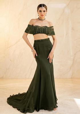 Olive Green Handwork Fusion Set