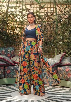 Deep Blue Handwork Fusion Set