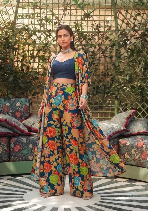 Deep Blue Handwork Fusion Set