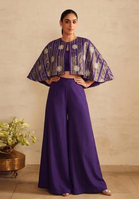 Violet Embroidered Tissue Fusion Set