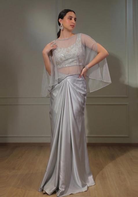 Silver Embroidered Tissue Fusion Set