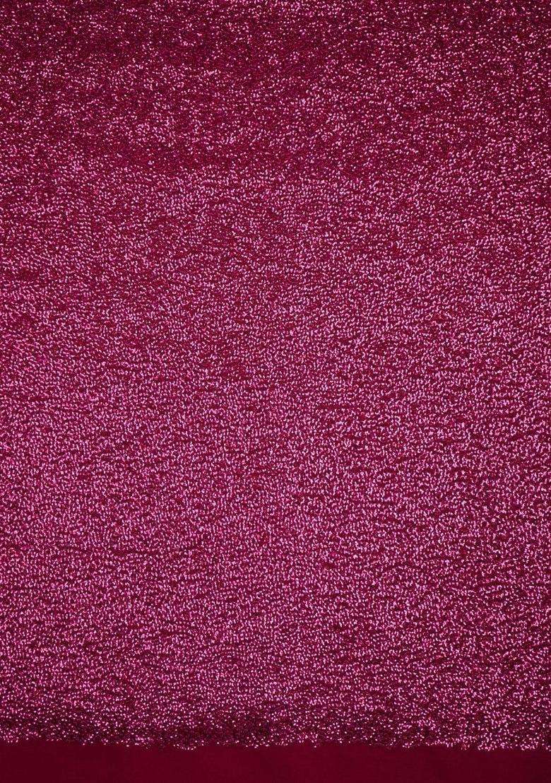 Magenta Sequin Georgette Fusion Set - Indya