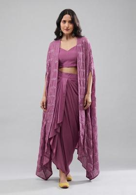 Mauve Sequin Fusion Set