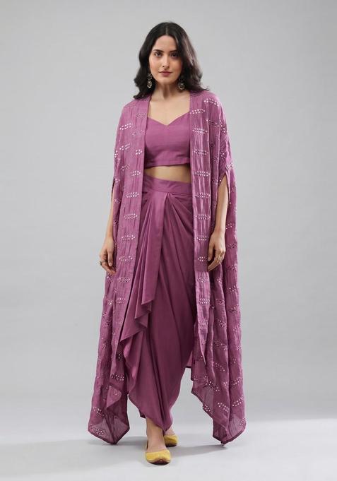 Mauve Sequin Fusion Set
