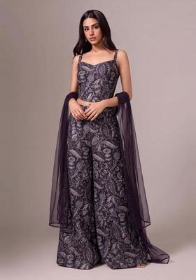 Deep Purple Brocade Fusion Set