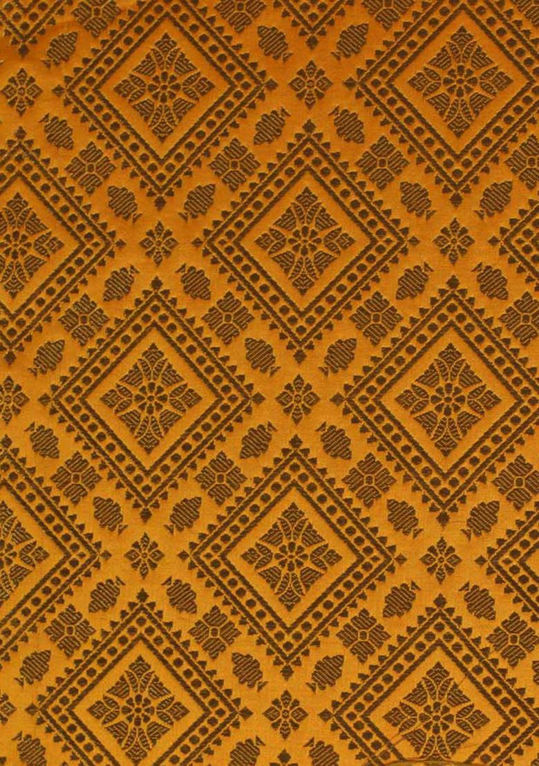 Yellow Jacquard  Co-Ord Set - Indya